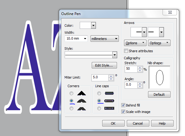 Как сделать outline. Обводка букв в корел. Скруглить углы в кореле. Закругление углов в coreldraw. Обводка текста в кореле.