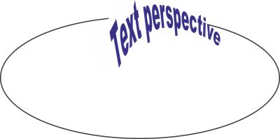 Как создать текст по окружности с перспективой?